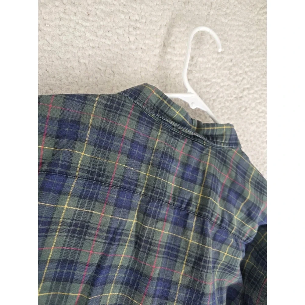Denim & Supply Ralph Lauren Mens XXL Green Plaid Long Sleeve Button Down Shirt